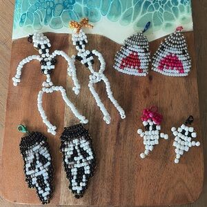 Beaded Shark JAWS Keychain